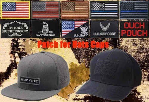 Vista 2 de 2 parches de bandera de Estados Unidos/costa, bandera de Estados Unidos con gancho y bucle bordado para sombrero, mochila, chaqueta, jeans, ropa