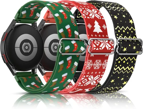Vista 13 de LETOID Correas para Samsung Galaxy Watch para Mujeres, Correa de Nylon Elástica con Brillos Diseñada para Samsung Galaxy Watch 8/7/6/5/4/FE, Active