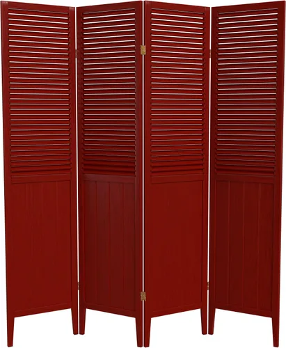 Vista 16 de Red Lantern SS-BEAD-Rosewood-3P - Divisor de habitación, 3 paneles, palisandro
