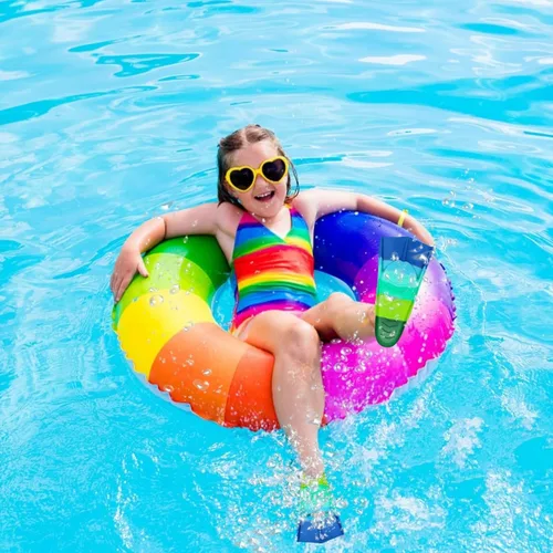 Vista 6 de Fadgesy - Aletas de entrenamiento de natación, cómodas aletas de silicona para nadar y bucear, tamaño adecuado para niños, niñas, niños y adultos