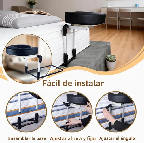 Vista 3 de Reposacabezas de masaje para cama en casa, almohada ajustable para cama, almohada boca abajo después de cirugía ocular, almohada de masaje portátil