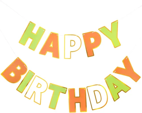 Vista 20 de Pancarta de Feliz Cumpleaños con Purpurina Negra - 9 pies Pre-Ensartada Sin Bricolaje Cartel de Fondo para Fiestas, Adultos, Niños, Mujeres