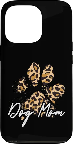 Vista 10 de Dog Mom Gift Leopard Paw Print Fur Mama Case para iPhone 17