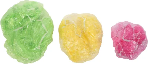 Vista 2 de Cubiertas elásticas para alimentos, tapas de plástico para almacenamiento de cocina, para preparación de comidas, juego de 24