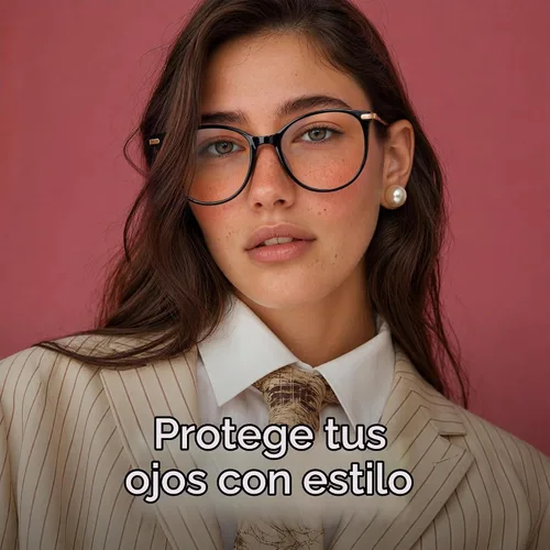 Vista 6 de Gaoye - Gafas de bloqueo de luz azul - Marcos redondos TR90 de moda, brazos de metal, protección UV400 - Estuche suave a juego * 1 marco negro