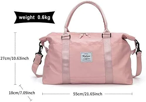 Vista 5 de PDD - Bolsa de viaje para gimnasio, bolsa de hombro para mujer