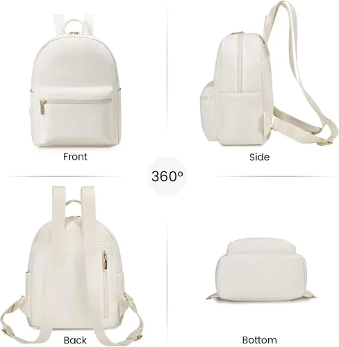 Vista 8 de LOVEVOOK Mini mochila pequeña y linda mochila de moda para niñas y mujeres Light