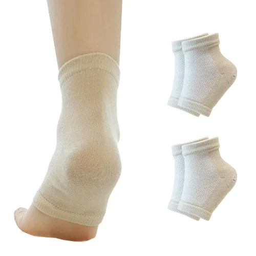 Vista 7 de Calcetines hidratantes de talón de gel para reparar el talón seco y agrietado, suaviza, calma y revitaliza tus pies, para hombres y mujeres