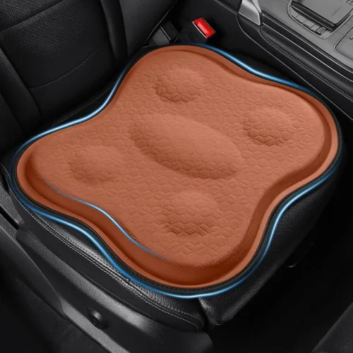 Vista 8 de Cojín de asiento de gel refrescante suave fino 18" x 17" con gel de Negro