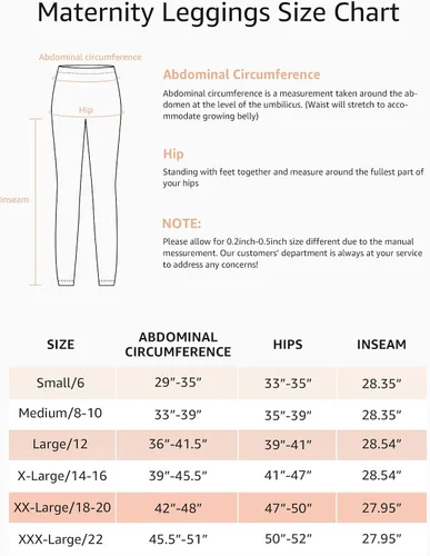 Vista 4 de HOFISH Leggings de maternidad para mujer, sobre el vientre, suaves, no se transparentan, pantalones de yoga para entrenamiento, leggings de embarazo