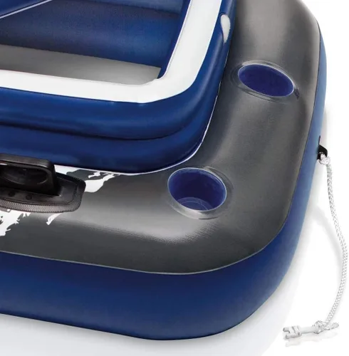 Vista 4 de Intex 58821EP Inflatable Mega Chill II 72 Can Beverage Cooler Float w/ Lid