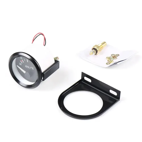 Vista 3 de 2" 52mm Universal Car Oil Temp Gauge 50~150 Celsius LED Light Oil Temp Meter with Sensor TT101265