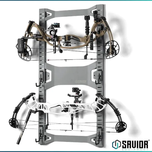 Vista 9 de Savior Equipment Sistema de rack de pared de acero resistente, paneles de pared de acero resistente, almacenamiento de montaje en pared, 5 o 10 Gris