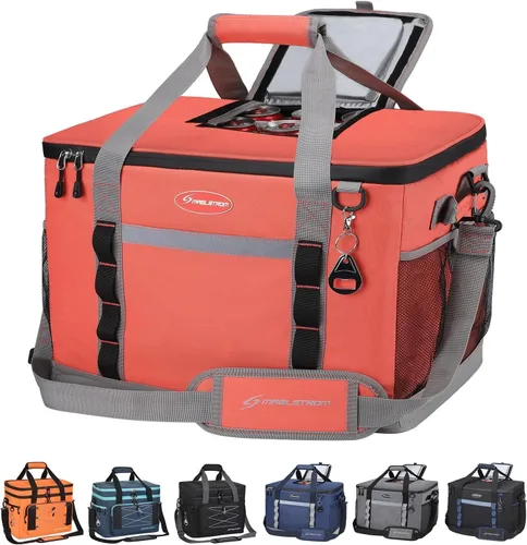 Vista 15 de Maelstrom Bolsa de enfriamiento suave, 35/55/75 latas enfriador de playa con acceso abatible Lightweight, 5-layer Insulation, 12H Cold, Leakproof