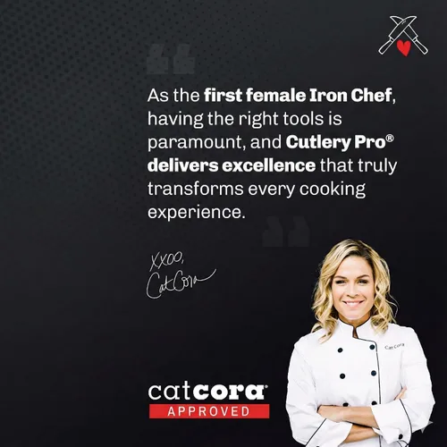 Vista 3 de CAT CORA Cuchillo de pelar, hoja profesional de acero alemán de 4 pulgadas para pelar manzanas, papas, cebollas y adornar, mango ergonómico