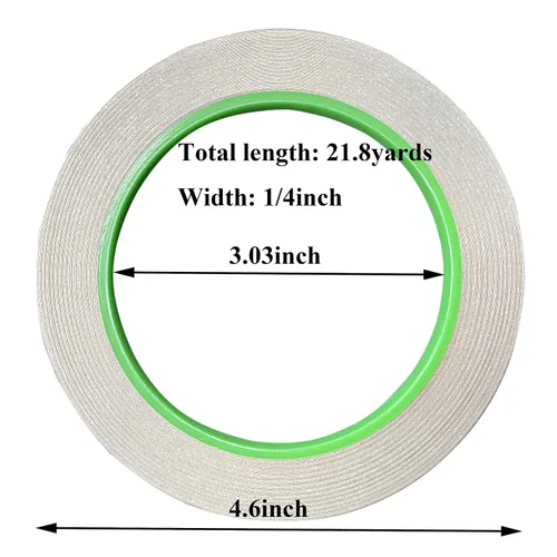 Vista 3 de Monochef 2 piezas de cinta de cobre con cinta de lámina de cobre conductora de doble cara autoadhesiva para blindaje EMI, suministros para vidrio