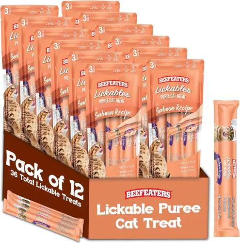 Vista 13 de Beefeaters Chicken Pure Cat Treats 1.59oz (paquete de 12) Golosinas de tubo para apretar para lamer, sin granos, sin azúcar añadida, pollo real
