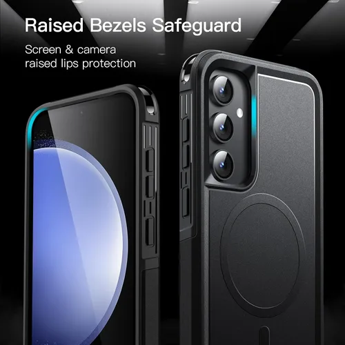 Vista 6 de JETech Funda para Samsung Galaxy S23 FE de 6.4 pulgadas, compatible con accesorios MagSafe, protección resistente de doble capa a prueba de golpes