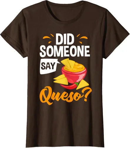 Vista 17 de Queso Dip Camiseta Chile con Queso Salsa Mexican Chips Chile con Queso, Negro