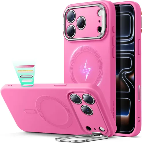 Vista 12 de ESR Funda para iPhone 13 Pro, compatible con MagSafe, protección de grado militar a prueba de golpes, soporte de anillo de cámara integrado, funda