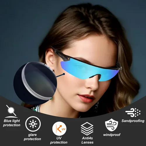 Vista 2 de Fiskr Lentes polarizadas de repuesto para gafas de sol Oakley RadarLock Path Vented (OO9181) con resistencia a los impactos, protección contra rayos