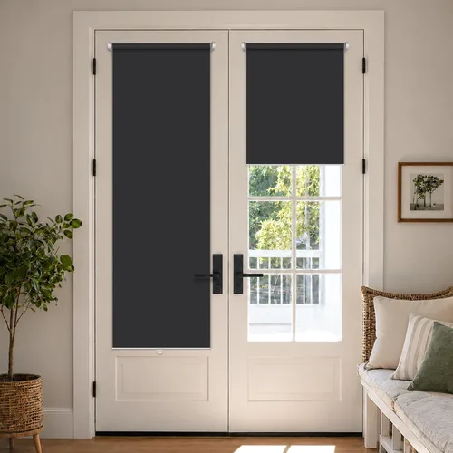 Vista 23 de LazBlinds - Persianas enrollables sin herramientas, sin taladro, sin cuerdas, para ventanas, protección UV, aislamiento térmico, filtro de luz