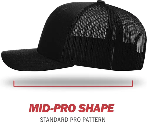 Vista 3 de Richardson - Gorra de béisbol ajustable unisex 112, Snapback estilo camionero