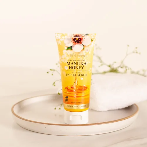 Vista 3 de Wild Ferns Exfoliante facial suave de miel de manuka
