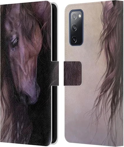 Vista 109 de Head Case Designs Officially Licensed Laurie Prindle A Morgan Christmas Western Stallion Leather Wallet Case Compatible with Samsung Galaxy A07 4G