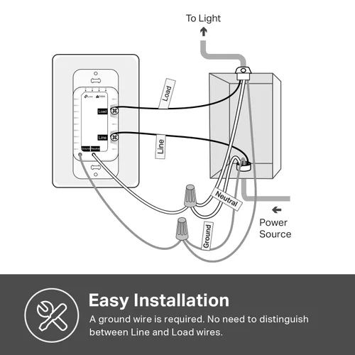 Vista 7 de Kasa Smart Interruptor de atenuación HS220, un solo polo, necesita cable neutro, interruptor de luz Wi-Fi de 2.4 GHz compatible con Alexa y Google