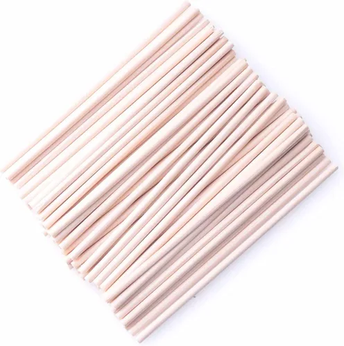 Vista 11 de 60 varillas de madera de 4 pulgadas de madera natural sin terminar para proyectos de manualidades, decoración del hogar, decoración del hogar
