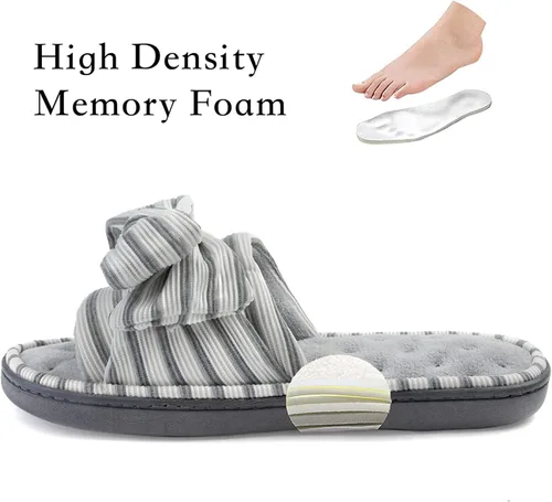 Vista 2 de ULTRAIDEAS - Pantuflas deslizantes de espuma viscoelástica para mujer Eurytides