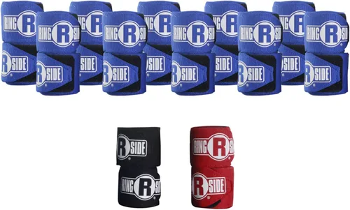 Vista 10 de Ringside Pro Mexican Handwraps (200-Inch) - Authentic Mexican-Style Boxing Hand Wraps' Azul