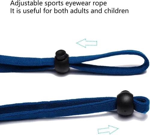 Vista 5 de Gafas deportivas ajustables de moda elásticos cómodos para proteger el cordón de actividad al aire libre