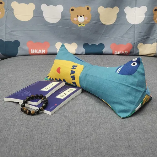 Vista 6 de Almohadas de trigo sarraceno para dormir, almohada de trigo sarraceno, almohada cervical lumbar, almohada redonda terapéutica para durmientes, dolor