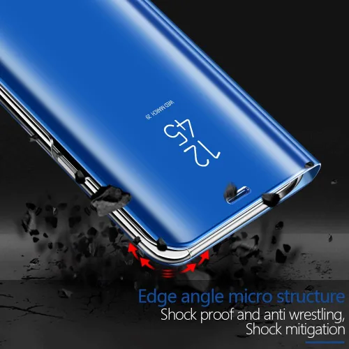 Vista 5 de Funda para Galaxy Note 9 Lujo Clear View Espejo Electroplate Diseño de Maquillaje Flip Wallet 360 Cuerpo Completo Protección de Pantalla Integrada
