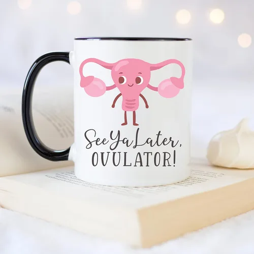 Vista 4 de YouNique Designs Taza de café divertida de histerectomía, 11 onzas, taza de útero, taza de útero, taza de recuperación para mujeres después de una