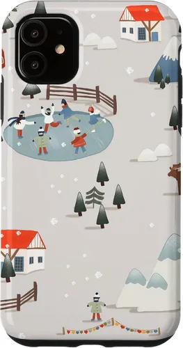 Vista 6 de Funda para iPhone 12 Mini Winter Time Scenes