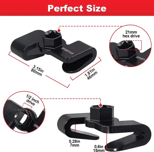 Vista 7 de Spurtar Herramienta Extensor de Llave, Adaptador Extensor de Llave Ajustable para 1/2 Pulgada de Accionamiento o 21mm de Accionamiento Hexagonal
