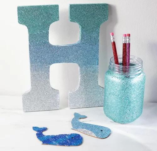 Vista 8 de iDIY - Brillantina ultra fina azul aguamarina (3.5 onzas), purpurina extrafina con bolsa de boquilla fácil de verter y embudo para resina, slime