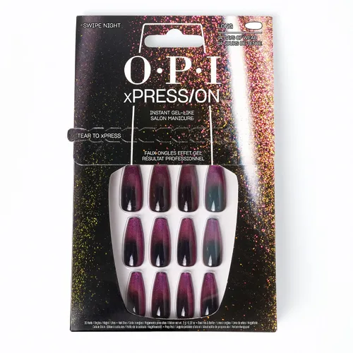 Vista 23 de OPI xPRESS/ON Press on Nails Short Round Classic, Long Almond & Coffin Shape Press-On Professional Nail Art Kit