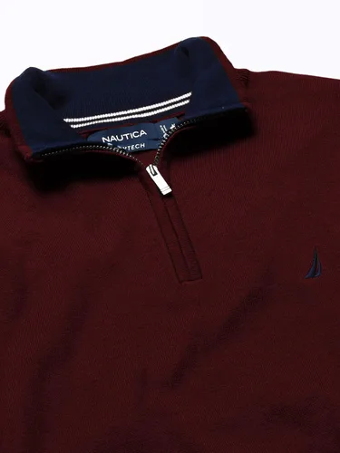 Vista 4 de Nautica Navtech - Suéter con cremallera de un cuarto para hombre