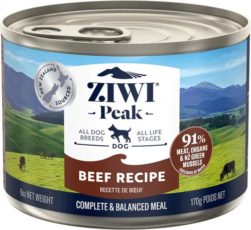 Vista 11 de ZIWI Peak - Comida enlatada para perros, completamente natural, alto contenido en proteínas, sin granos, con ingredientes limitados