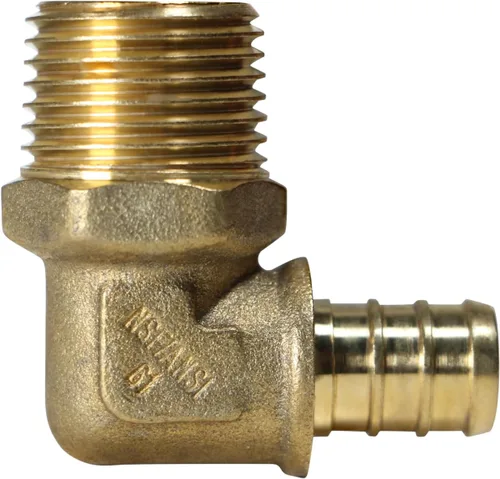 Vista 9 de XFITTING Crimpado de púas 1 en Pex X 1 en codo roscado macho, 2 piezas