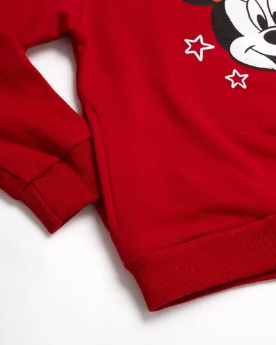 Vista 4 de Disney Sudadera con capucha de Minnie Mouse para niñas - Playwear Fleece Pullover (talla 2T-7)