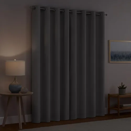 Vista 2 de Eclipse Dutchess - Cortinas 100% opacas con ojales, cortinas de ventana con aislamiento térmico para sala de estar, dormitorio o sala de prensa