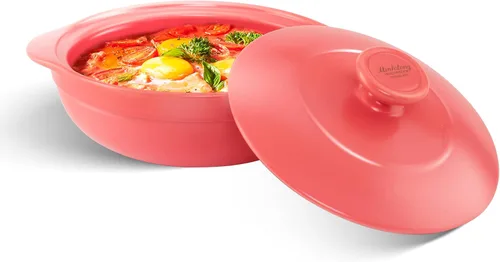 Vista 11 de MINH LONG - Horno holandés de porcelana de 1 cuarto de galón con tapa, sin plomo ni cadmio, apto para horno hasta 482 °F, retención de calor, olla