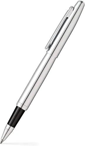 Vista 10 de Sheaffer VFM - Pluma estilográfica con acabado mate negro, detalles cromados, con punta mediana