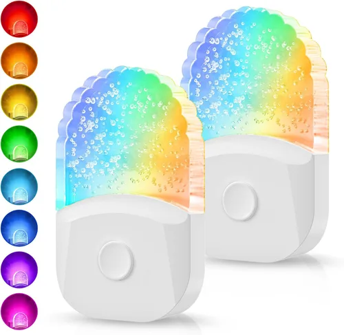 Vista 10 de DORESshop Luces nocturnas enchufables a la pared [paquete de 2] 3CCT luz nocturna LED con sensor de atardecer a amanecer, luz nocturna enchufable