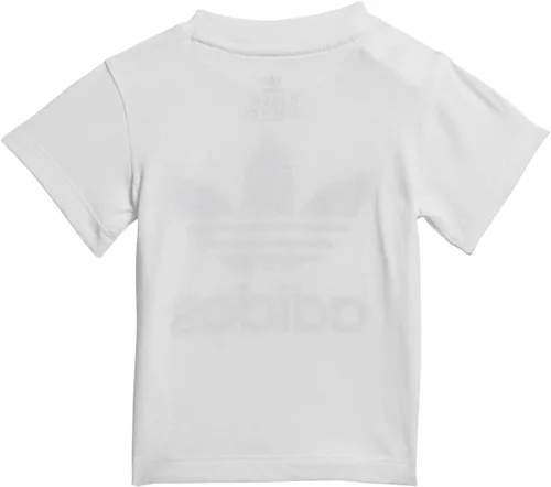 Vista 6 de adidas Originals Conjunto de camiseta unisex con estampado de trébol para bebé